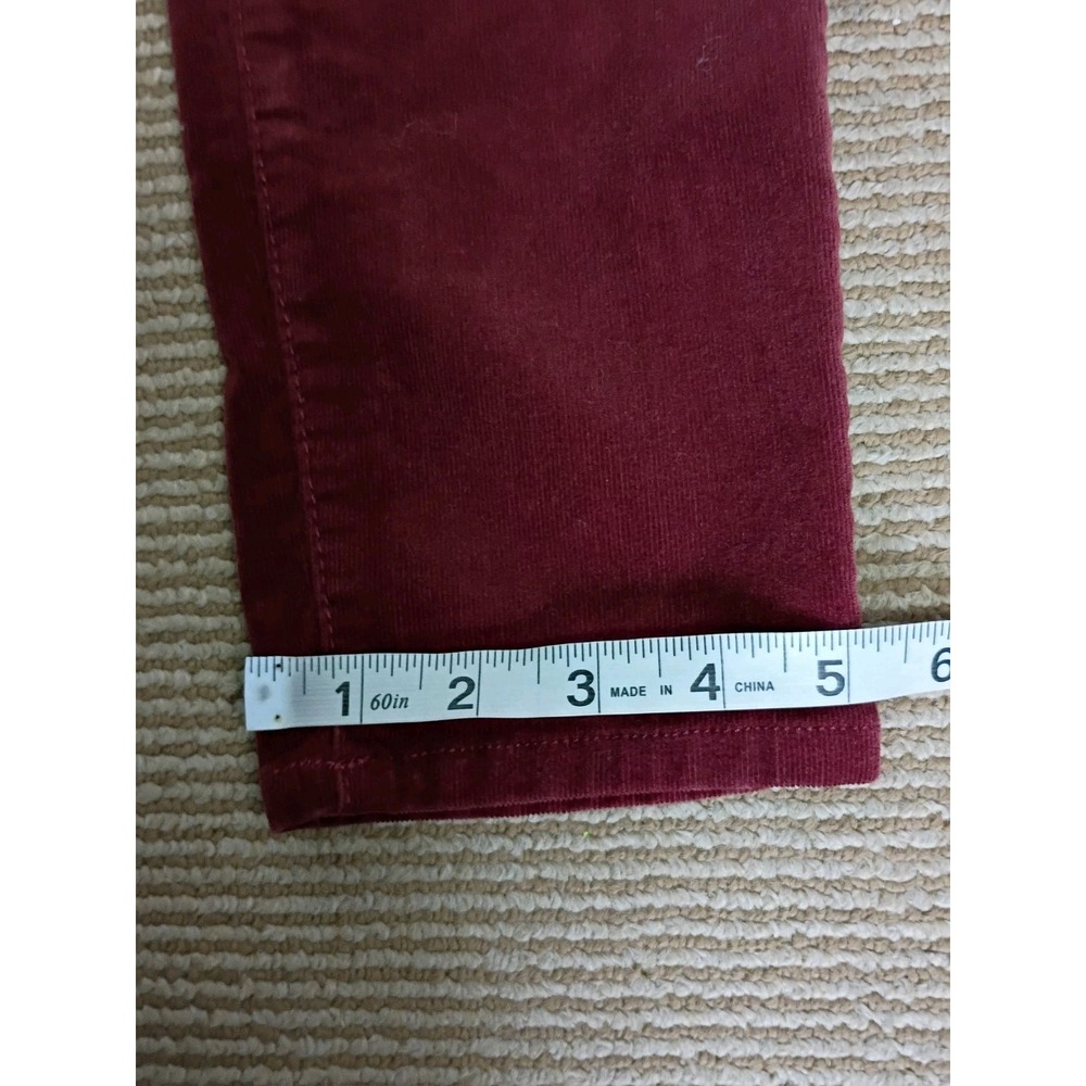 Kut From The Kloth Womens Size 8 Burgundy Corduroy Mia Toothpick Skinny - Picture 8 of 11